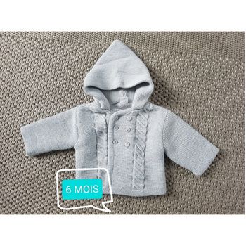 Gilet à capuches épais mixte - 6 mois