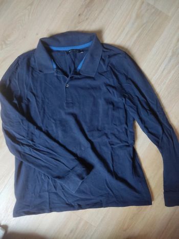Polo manches longues marine