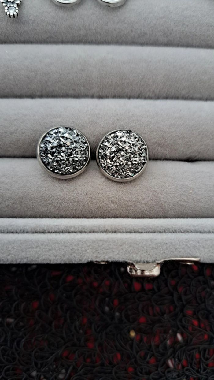 Boucles d'oreilles argenté