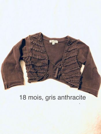 Gilet,  maille tee-shirt, Eliane et Léna