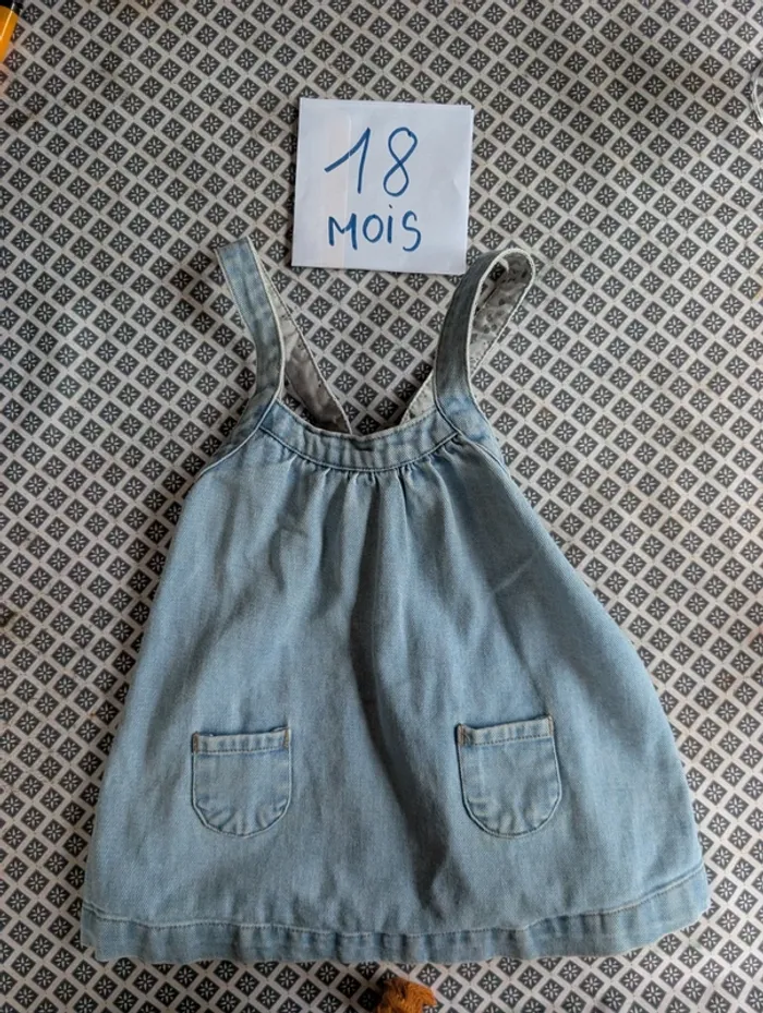 Robe en jean bébé fille 18 mois