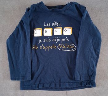 T-shirt manches longues 24 mois