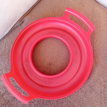 Faby27800 Plateau avec poignées pour bols ou assiettes - pour micro-ondes - couleur : rouge