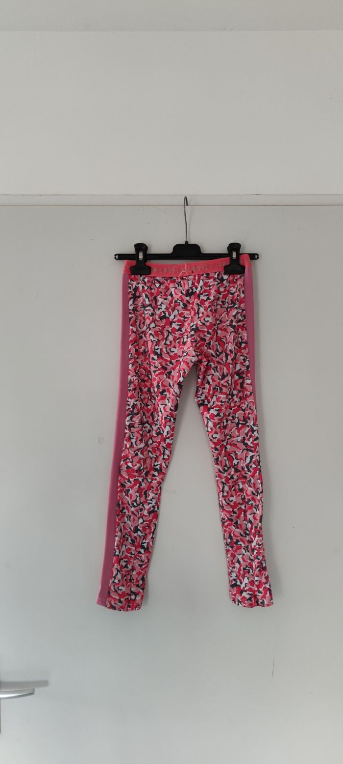 Legging marque Ikks taille 6 ans couleur rose fille, très bon état - photo numéro 2