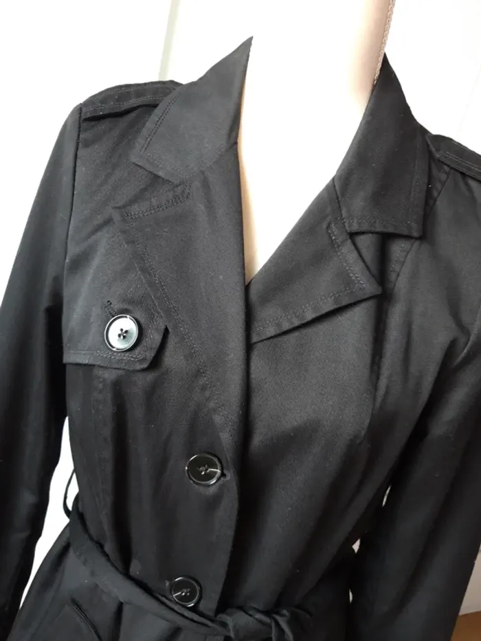 Très joli trench léger noir Vero Moda - photo numéro 2