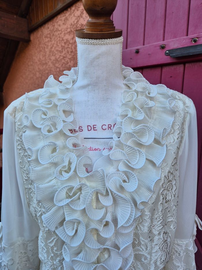 Chemise / Blouse à volants pour femme T. 48 Alexo - photo numéro 3