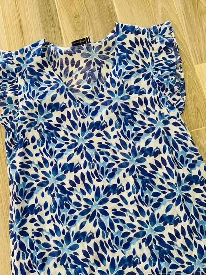 Blouse femme bleu T38/40 neuf - photo numéro 6