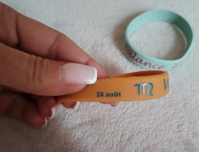 Lot ou à l'unité bracelets signes astrologiques "Balance et Vierge" neufs - photo numéro 4