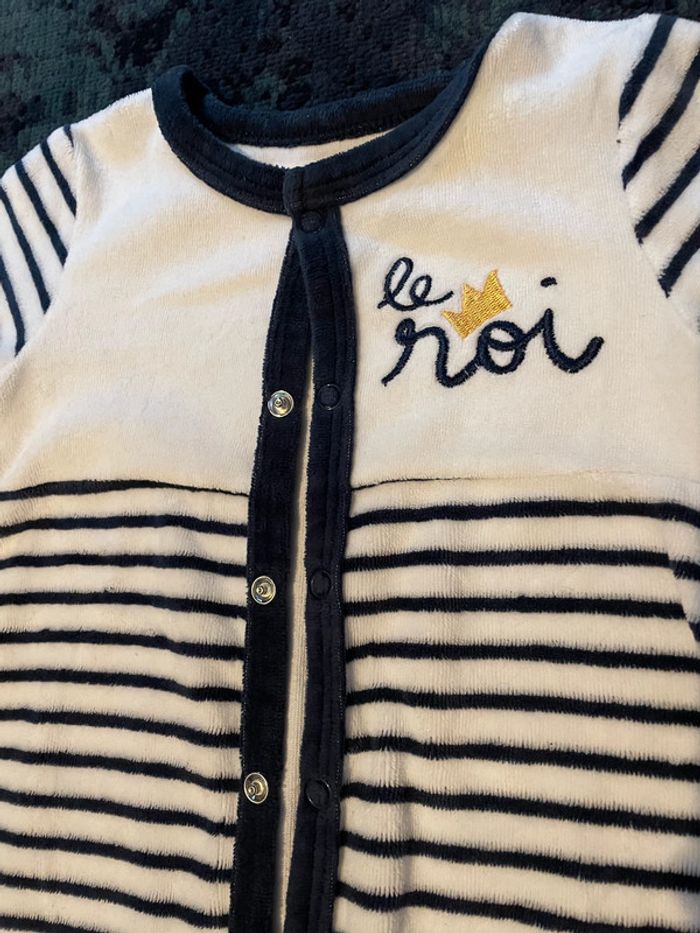 Pyjama velours 6 mois Gémo - photo numéro 2