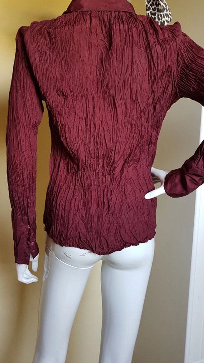 Chemisier manches longues effet froissé - photo numéro 4