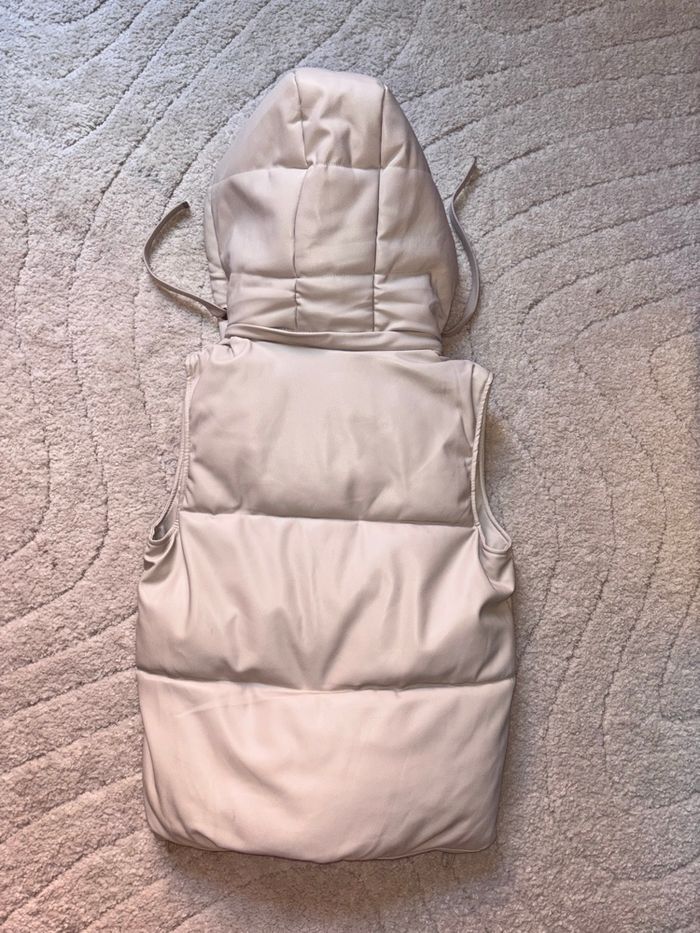 Doudoune sans manche beige - photo numéro 5