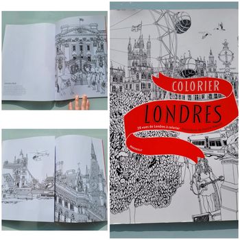 Grand cahier de coloriage Colorier Londres, éditions Marabout