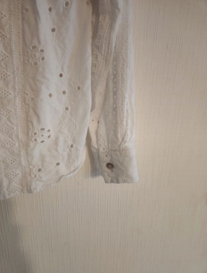 Blouse chemise Zara blanche taille S - photo numéro 9
