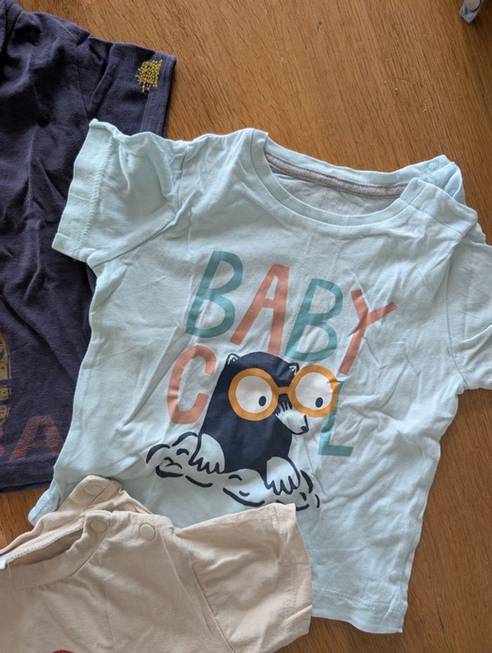 Lot de 5 tee-shirt manches courtes garçon 12 mois - photo numéro 5