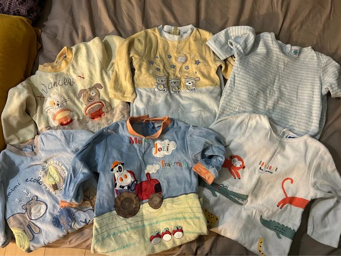 Lot de 8 pyjamas, enfants garçon