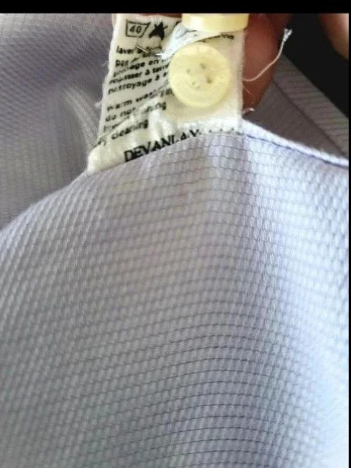 Chemise Lacoste à manches courtes, logo brodé, 100 % coton, taille M 41 - photo numéro 11