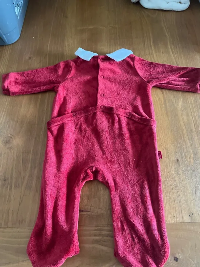 Pyjama grenouillère velours 1 mois Lulu castagnette - photo numéro 3