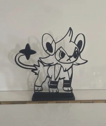 Pokémon Luxio - décoration géométrique avec support
