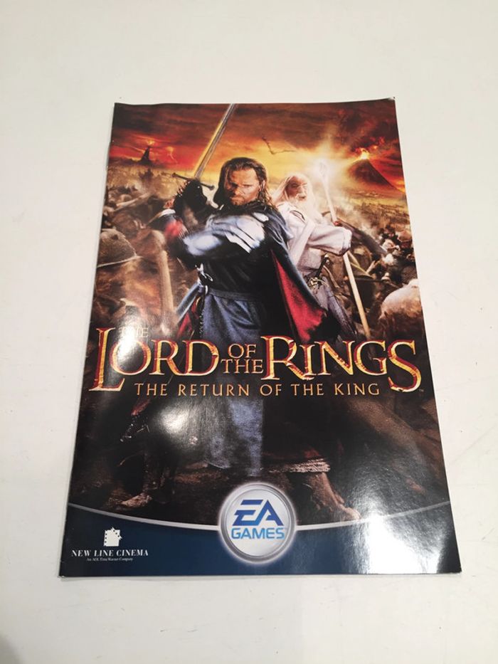 Notice seule néerlandaise jeu The lord of the rings SLES-52017 console playstation 2 ps2 #A5