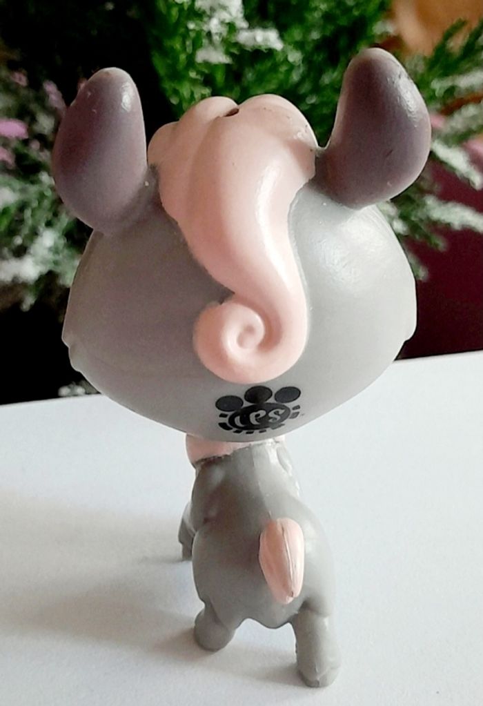 Figurine Littlest Pet Shop Lama gris et rose - photo numéro 2