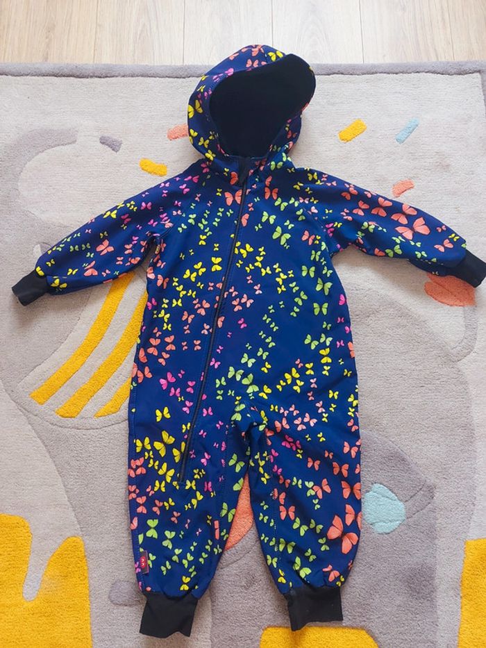 Combinaison de pluie iELM softshell papillons multicolores 98 cm 3 ans - photo numéro 2