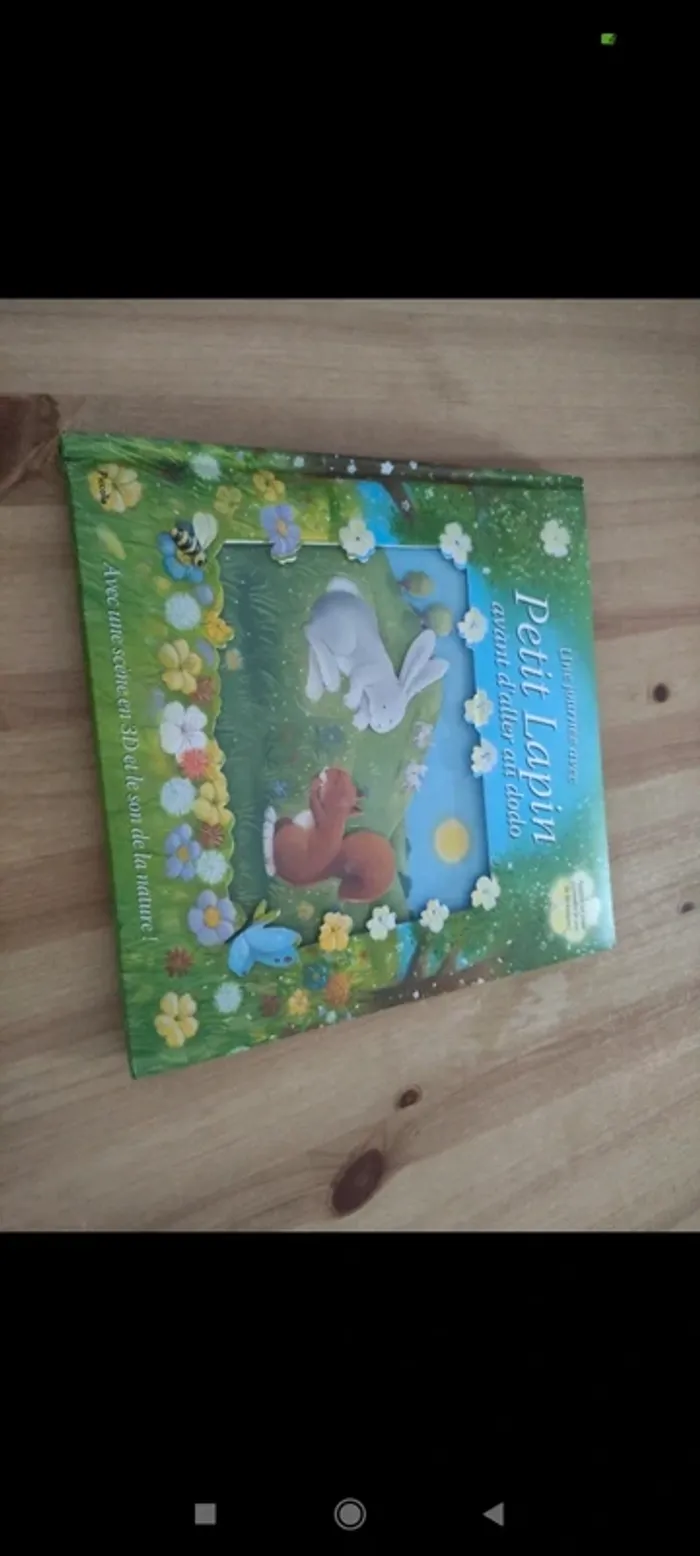 Livre sonore une journée avec petit lapin avant d aller dodo neuf mais le son ne fonctionne pas