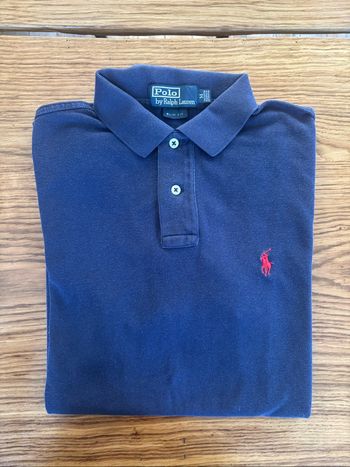 Polo Ralph Lauren bleu marine homme – Slim Fit – Taille M