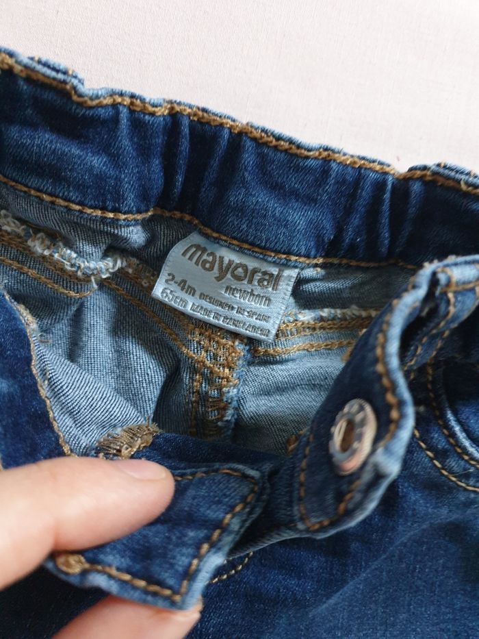 Jeans Mayoral 🎀2-4mois/65cm - photo numéro 3