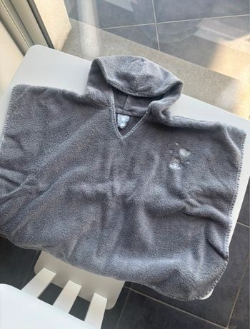 Poncho de bain Sensei gris nounours