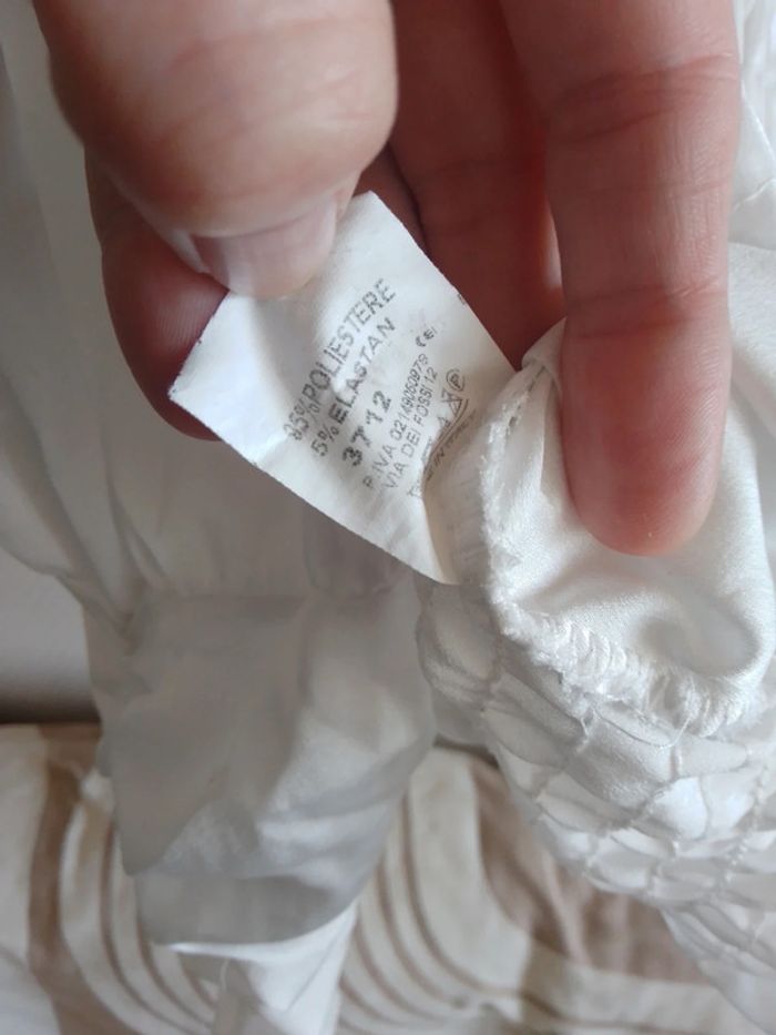 Haut fronce et drapé satin - photo numéro 5