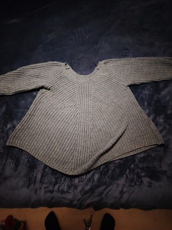 Pull femme bleu marine taille L made in Italy tbe