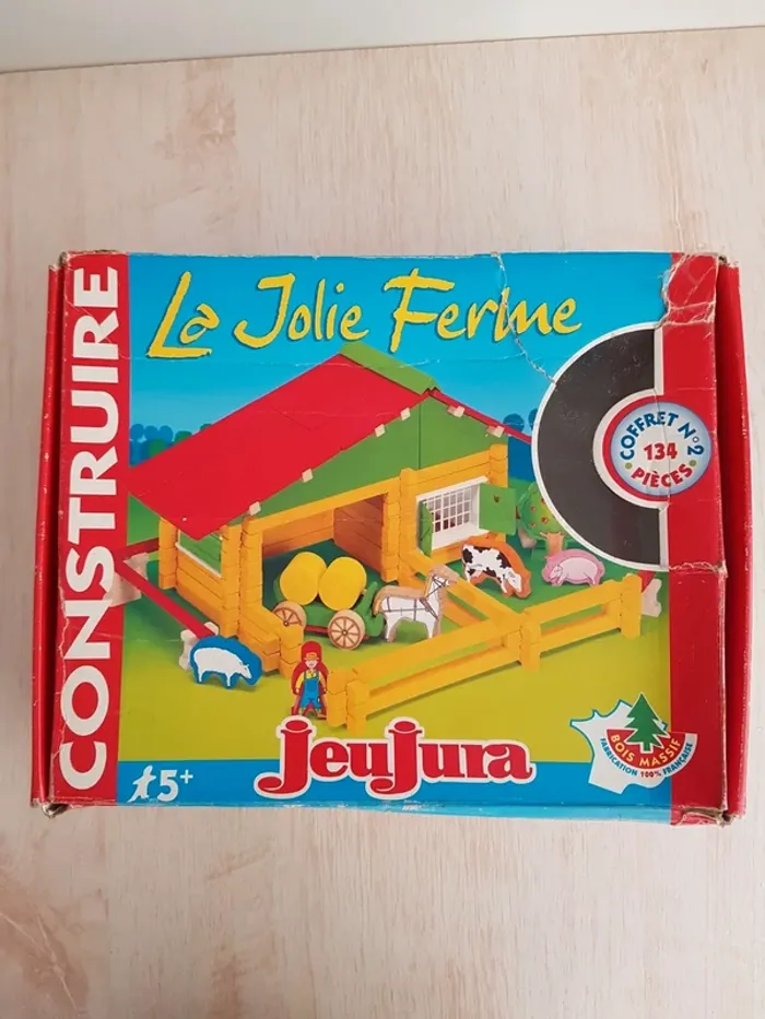 Jeu de construction La jolie ferme en bois Jeujura - photo numéro 3