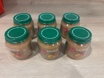 Compotes blédina 4/6 mois 