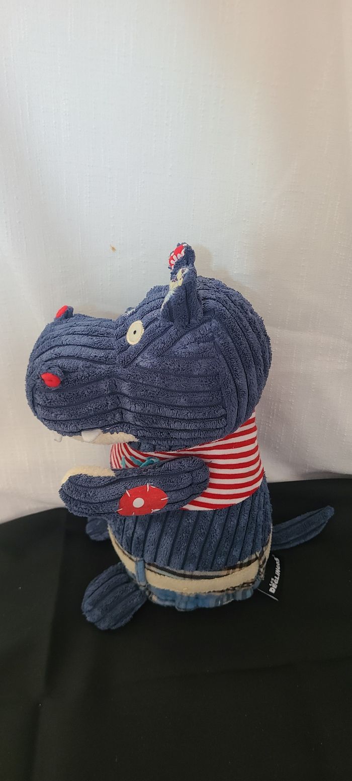 Peluche Original Hippipos l'hippopotame les déglingos - photo numéro 4