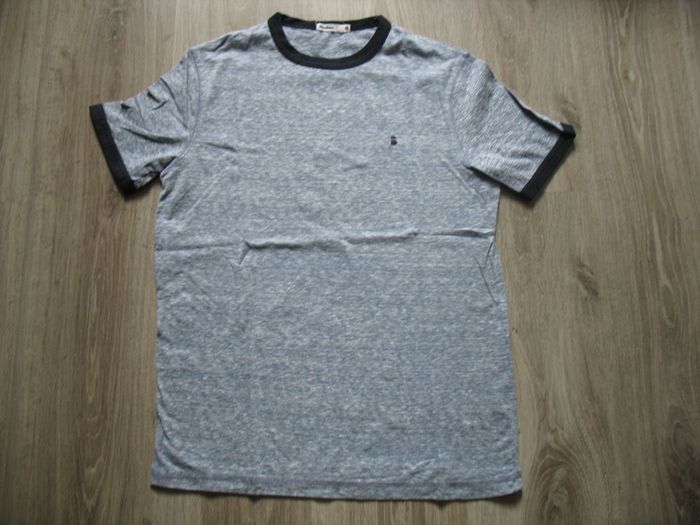 TEE SHIRT MC BLEU CHINÉ "BIZZBEE" - TAILLE XS - n°07