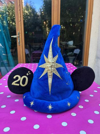 Chapeau magicien oreilles de Mickey Disneyland Paris 20 eme anniversaire