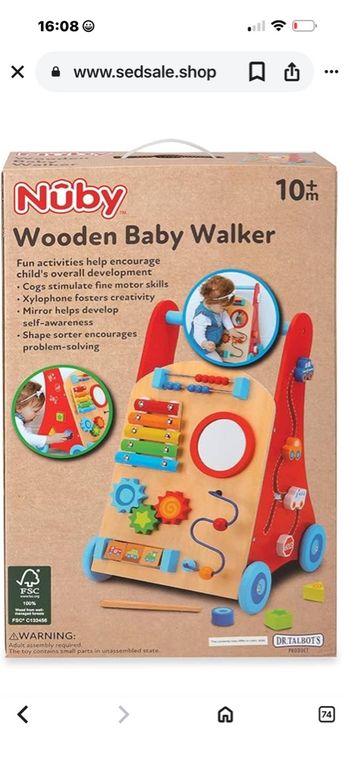 Nuby-Trotteur  en bois 