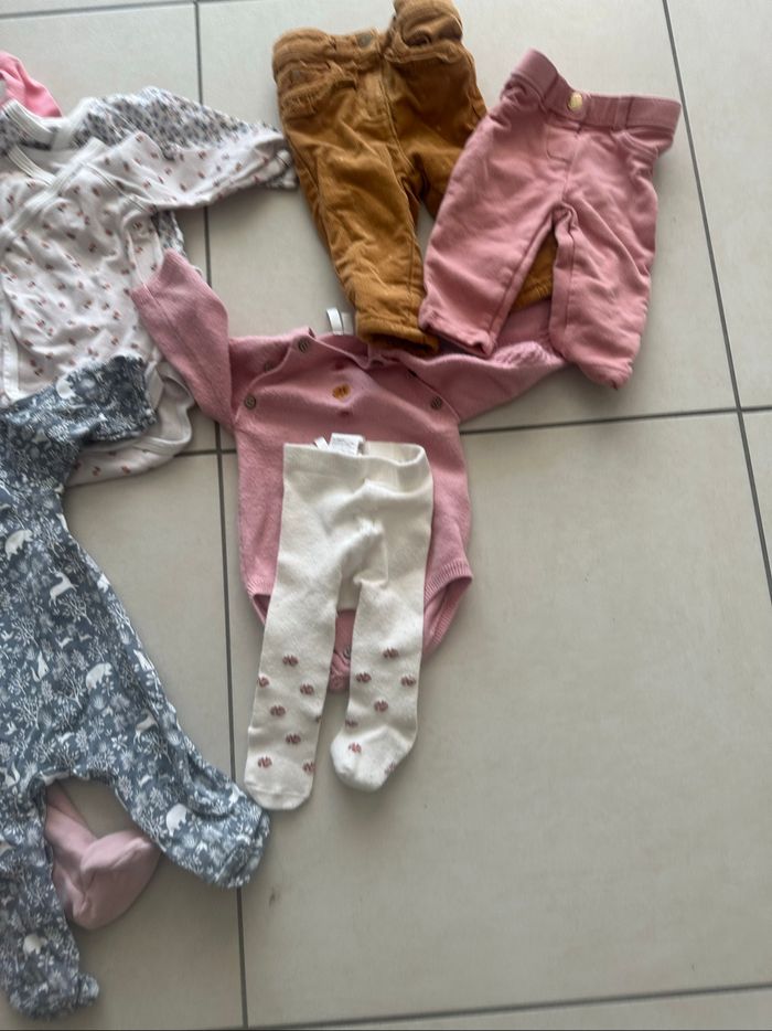 Lot 3 mois fille body pyjama - photo numéro 3