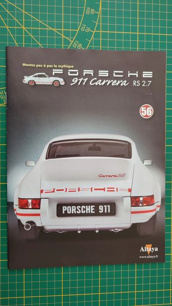 Fascicule seul sans pièce n°56 pièce détachée Porsche 911 Carrera RS 2.7 1/8 1/8ème Altaya #B37