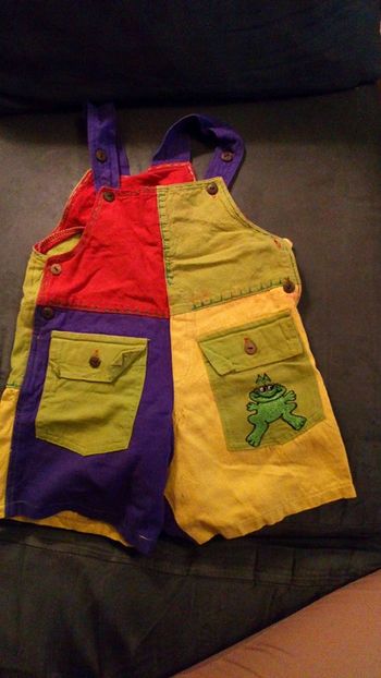 Salopette short mixte 2/3 ans