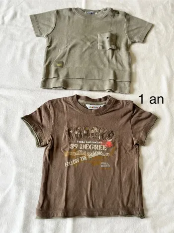 Lot t-shirt 1 an
