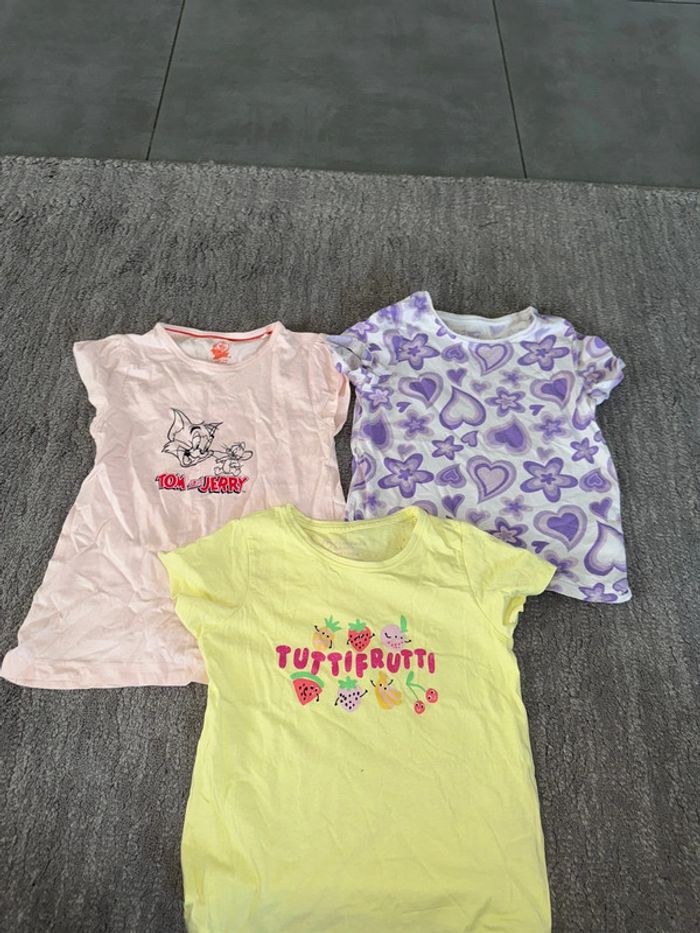 Lot de 3 tshirt filles 116 - photo numéro 2