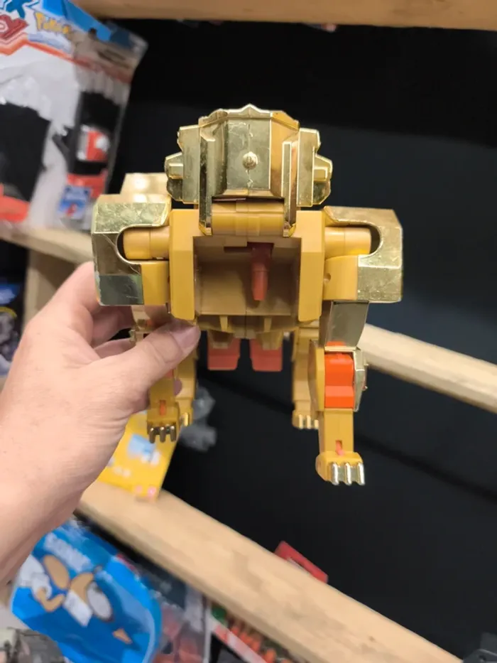 Robot boot Takara 1995 dinosaure rex doré golden or brave goldran nagoya dragon power transformers - photo numéro 7