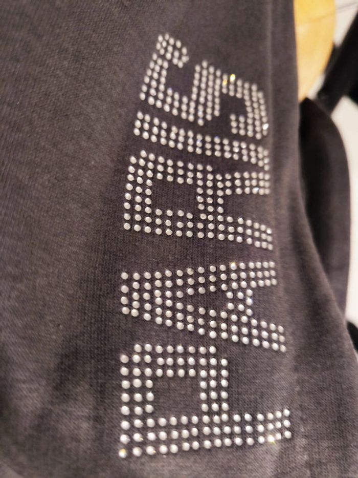 Strass - Sweat Capuche Noir Dark Angel - photo numéro 5