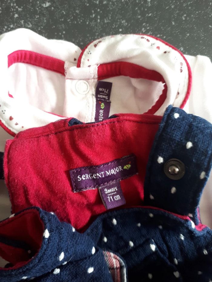 Ensemble sergent major 9 mois 3 pieces - photo numéro 6