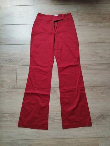 Pantalon coupe droite bas large camaïeu taille 36