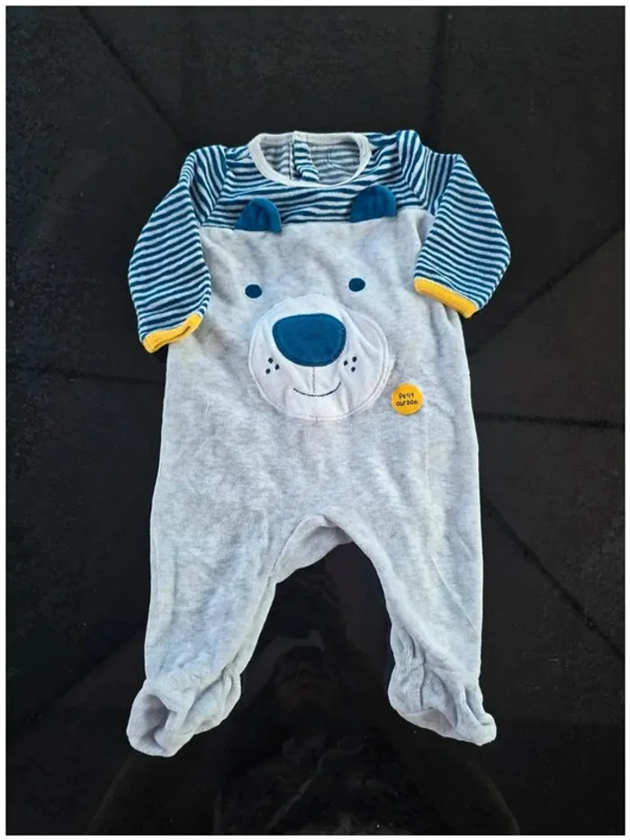 Pyjama ourson une pièce 3 mois