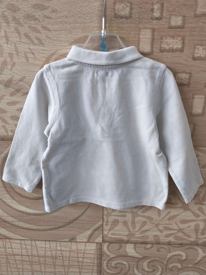 Polo blanc motif tigre - photo numéro 3