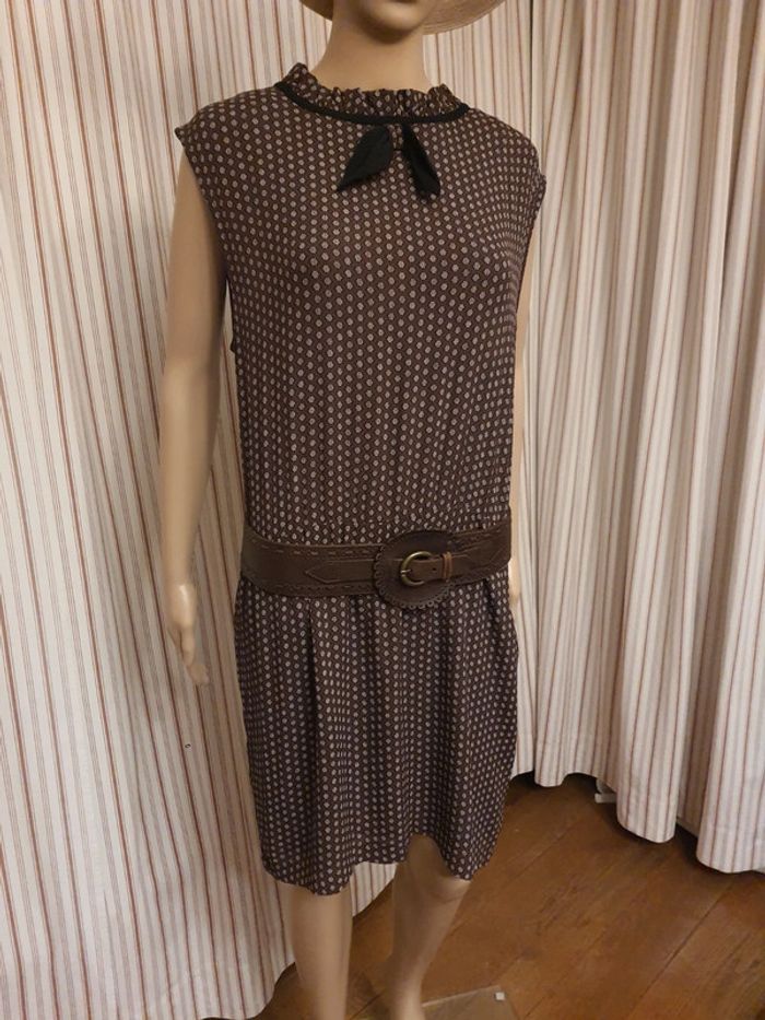 Robe Ganni marron taille XL - photo numéro 6