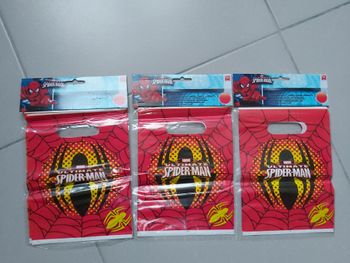 Sachets d'anniversaire Spiderman lot de 3